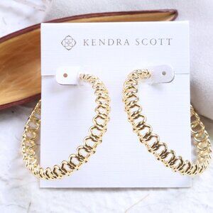 Kendra Scott Fallyn Hoop Earrings Gold